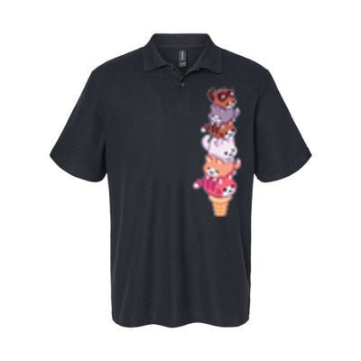 Ice Cream Cats Cute Eat Sweet Gelato Sherbet Kitty Lover Softstyle Adult Sport Polo