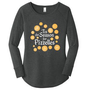 Italian Christmas Cookies Tis the Season for Pizzelles Women's Perfect Tri Tunic Long Sleeve Shirt