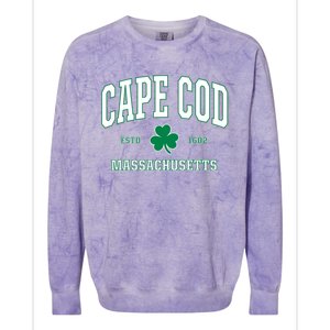 Irish Cape Cod Gift St Patricks Day Gift Mass Usa Colorblast Crewneck Sweatshirt