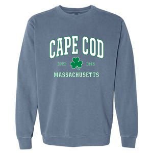 Irish Cape Cod Gift St Patricks Day Gift Mass Usa Garment-Dyed Sweatshirt