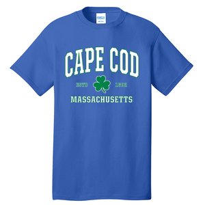 Irish Cape Cod Gift St Patricks Day Gift Mass Usa Tall T-Shirt