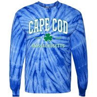 Irish Cape Cod Gift St Patricks Day Gift Mass Usa Tie-Dye Long Sleeve Shirt