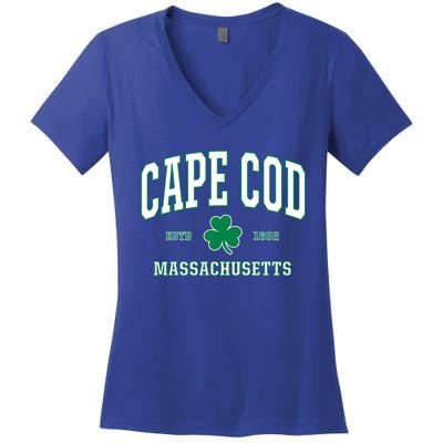 Irish Cape Cod Gift St Patricks Day Gift Mass Usa Women's V-Neck T-Shirt