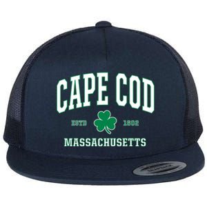 Irish Cape Cod Gift St Patricks Day Gift Mass Usa Flat Bill Trucker Hat