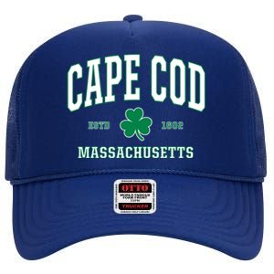 Irish Cape Cod Gift St Patricks Day Gift Mass Usa High Crown Mesh Back Trucker Hat