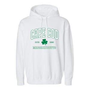 Irish Cape Cod Gift St Patricks Day Gift Mass Usa Garment-Dyed Fleece Hoodie