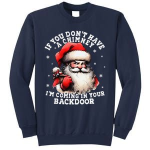 I Can Come Down Your Chimney But I Prefer The Back Door Xmas Sweatshirt