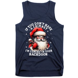 I Can Come Down Your Chimney But I Prefer The Back Door Xmas Tank Top