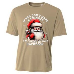 I Can Come Down Your Chimney But I Prefer The Back Door Xmas Cooling Performance Crew T-Shirt