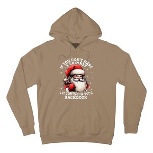 I Can Come Down Your Chimney But I Prefer The Back Door Xmas Hoodie