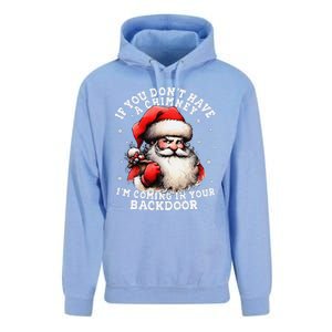 I Can Come Down Your Chimney But I Prefer The Back Door Xmas Unisex Surf Hoodie