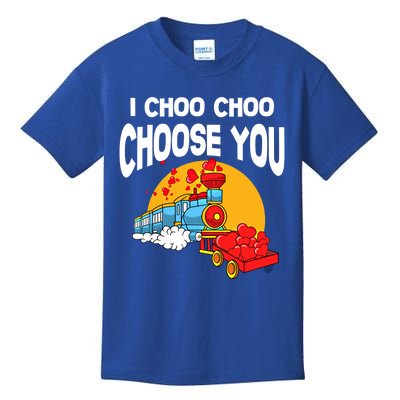 I Choo Choo Choose You Gift Train Lover Valentine's Day Outfit Gift Kids T-Shirt