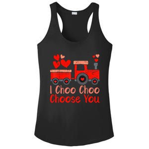 I Choo Choo Choose You Cute Train Heart Valentines Day Gift Ladies PosiCharge Competitor Racerback Tank