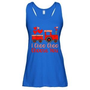 I Choo Choo Choose You Cute Train Heart Valentines Day Gift Ladies Essential Flowy Tank