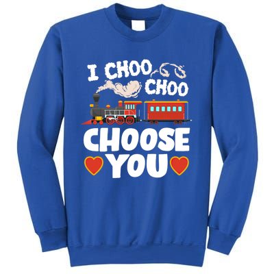 I Choo Choo Choose You Valentines Train Railroad Gift Sweatshirt