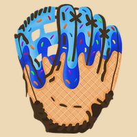 Ice Cream Cone Baseball Glove Drip Bag