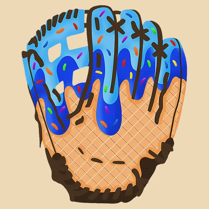 Ice Cream Cone Baseball Glove Drip Bag