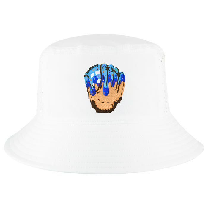 Ice Cream Cone Baseball Glove Drip Cool Comfort Performance Bucket Hat