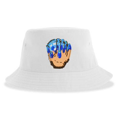 Ice Cream Cone Baseball Glove Drip Sustainable Bucket Hat