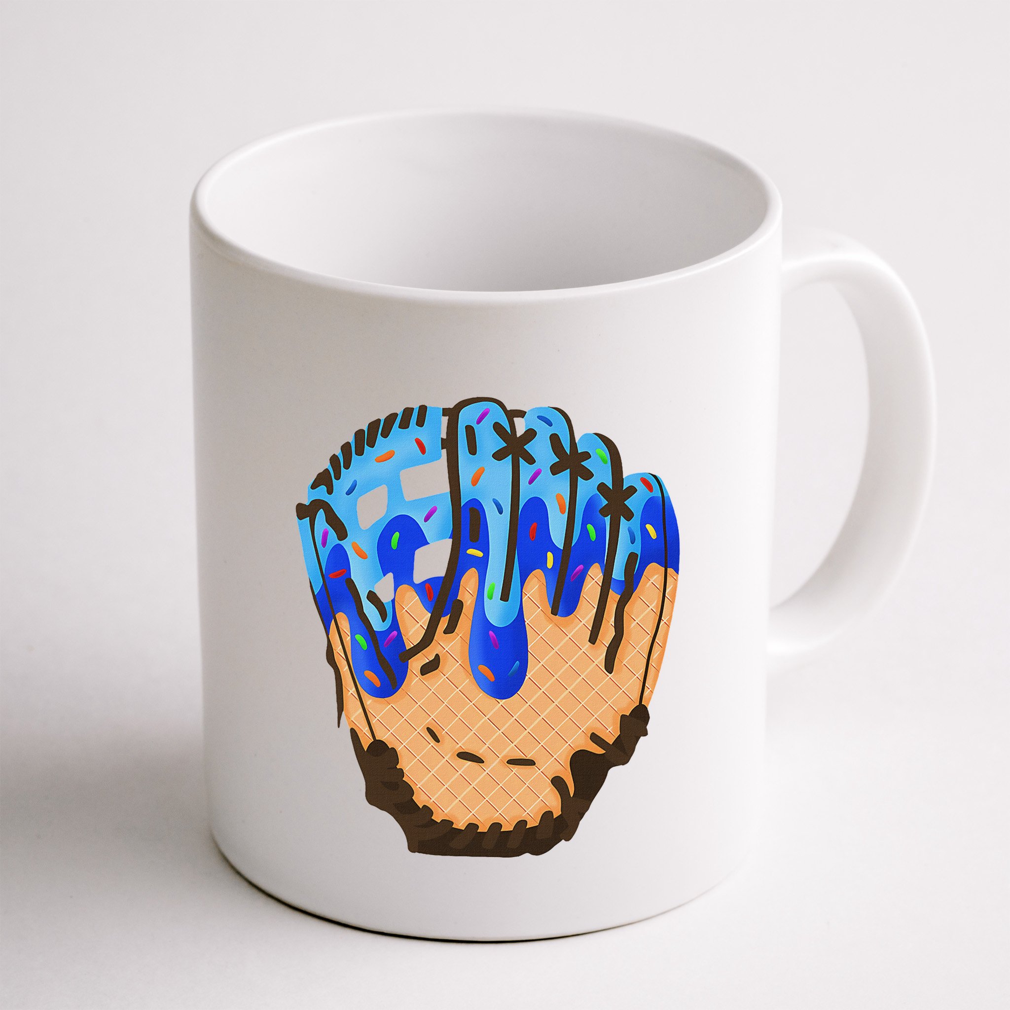Ice Cream Cone Baseball Glove Drip Mug