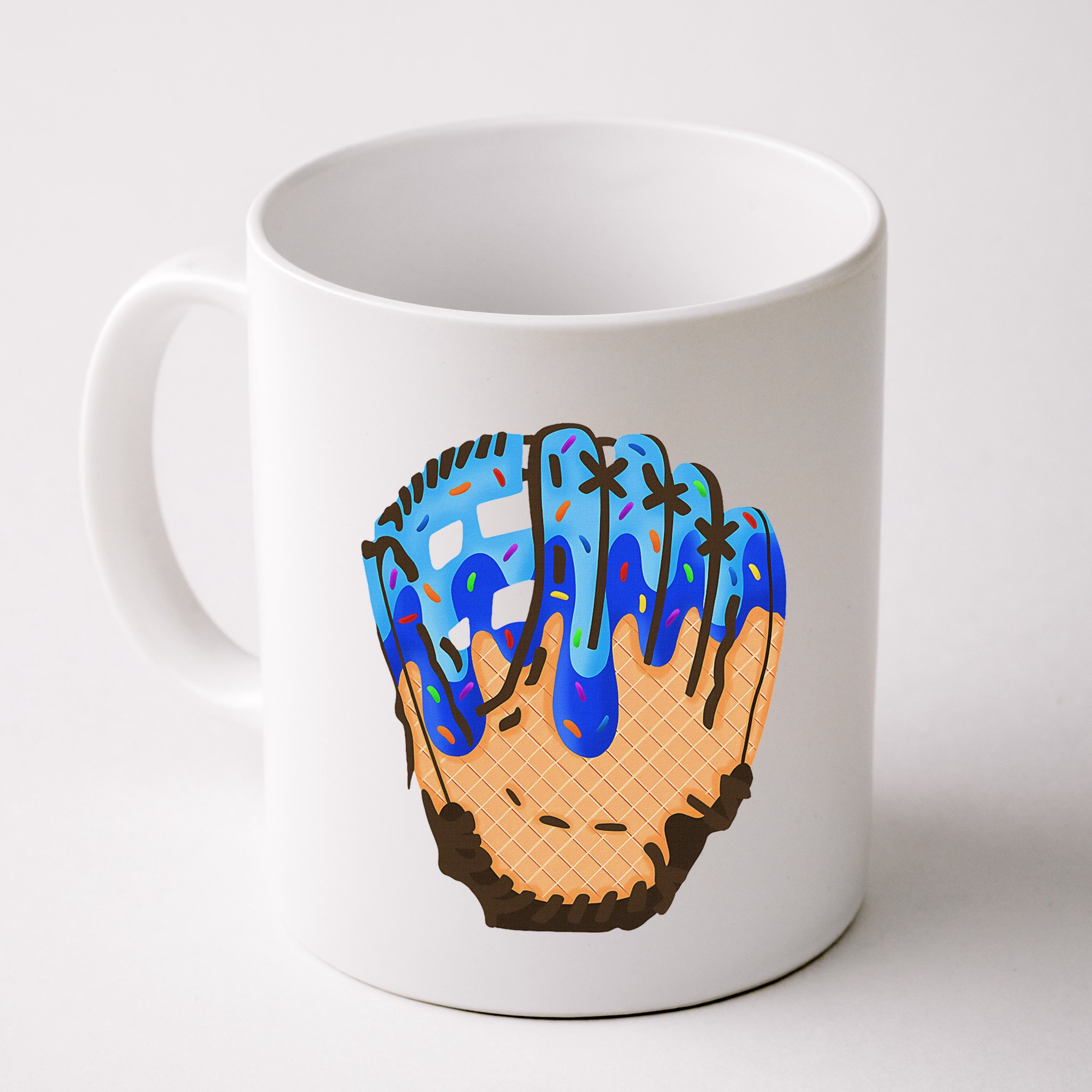 Ice Cream Cone Baseball Glove Drip Mug