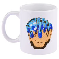 Ice Cream Cone Baseball Glove Drip 11oz C Handle Ceramic Mug