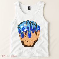 Ice Cream Cone Baseball Glove Drip Tank Top