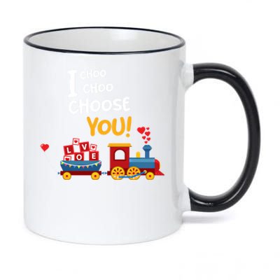 I Choo Choo Choose You Funny Gift Love Train Gift Friend 11oz Black Color Changing Mug