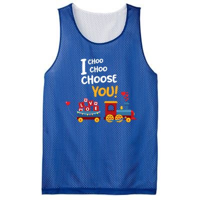 I Choo Choo Choose You Funny Gift Love Train Gift Friend Mesh Reversible Basketball Jersey Tank