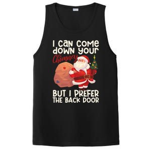 I Can Come Down Your Chimney But I Prefer The Back Door Xmas Cute Gift PosiCharge Competitor Tank