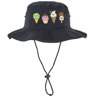 Ice Cream Cones Popsicle Frozen Food Gif Legacy Cool Fit Booney Bucket Hat