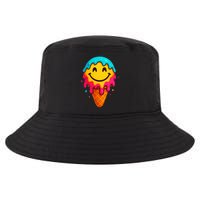 Ice Cream Cone Drip Smile Face  Cool Comfort Performance Bucket Hat