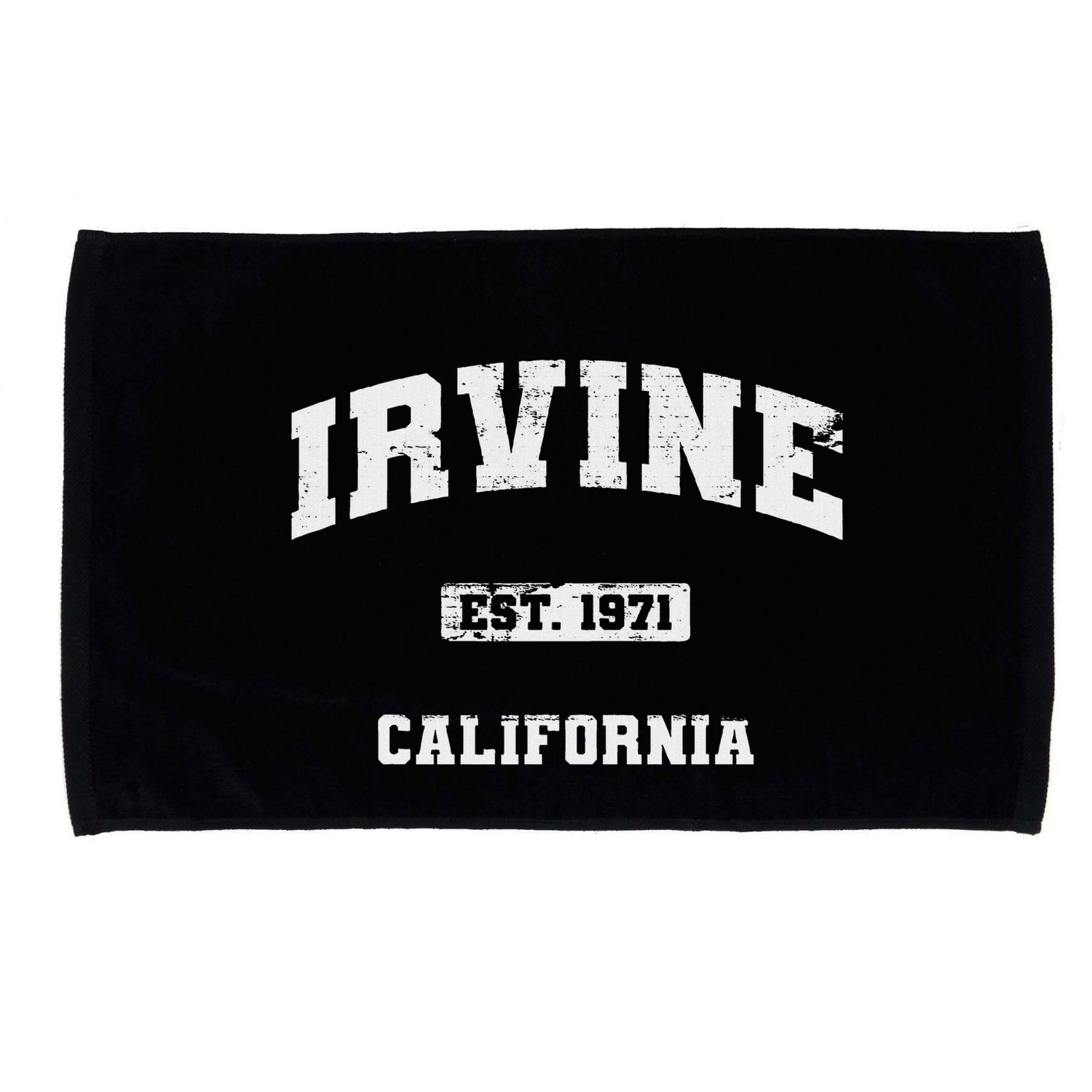 Irvine California Ca Vintage State Athletic Style Microfiber Hand Towel