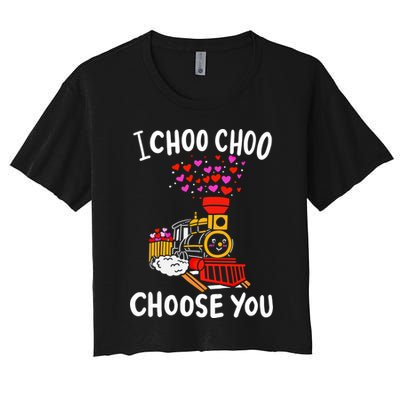 I Choo Choo Choose You Train Lover Valentine's Day Costume Gift Crop Top