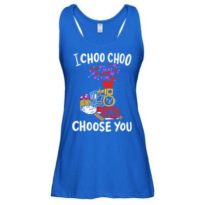 I Choo Choo Choose You Train Lover Valentine's Day Costume Gift Ladies Essential Flowy Tank