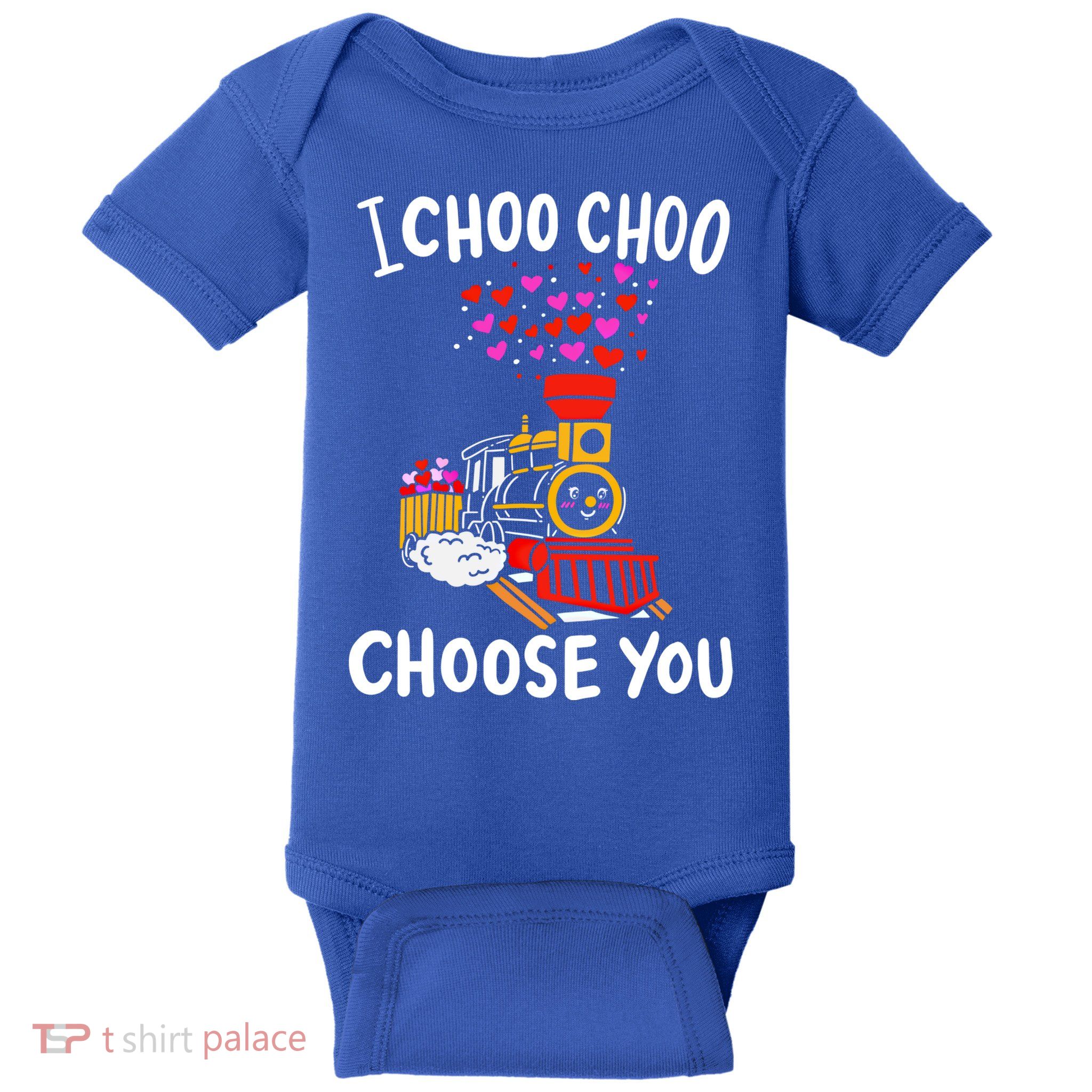 I Choo Choo Choose You Train Lover Valentine's Day Costume Gift Baby Bodysuit