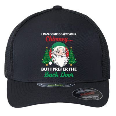I Can Come Down Your Chimney Funny Dirty Santa Jokes Adult Funny Gift Flexfit Unipanel Trucker Cap