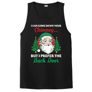 I Can Come Down Your Chimney Funny Dirty Santa Jokes Adult Funny Gift PosiCharge Competitor Tank