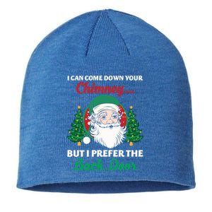 I Can Come Down Your Chimney Funny Dirty Santa Jokes Adult Funny Gift Sustainable Beanie