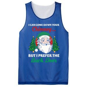 I Can Come Down Your Chimney Funny Dirty Santa Jokes Adult Funny Gift Mesh Reversible Basketball Jersey Tank