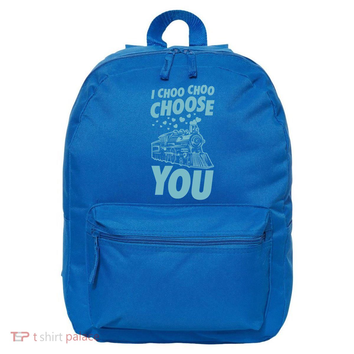 I Choo Choo Choose You Train Themed Valentines Day Funny Gift 16 in Basic Backpack