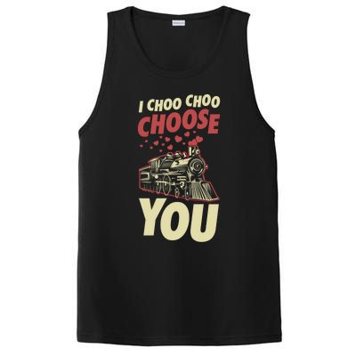 I Choo Choo Choose You Train Themed Valentines Day Meaningful Gift PosiCharge Competitor Tank