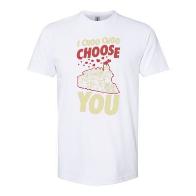 I Choo Choo Choose You Train Themed Valentines Day Meaningful Gift Softstyle CVC T-Shirt