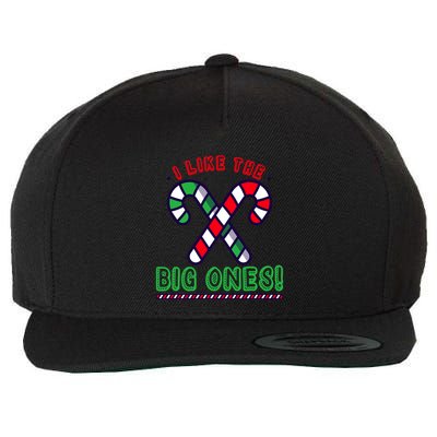 Inappropriate Candy Cane Adult Humor Naughty Wo Christmas Wool Snapback Cap