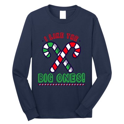 Inappropriate Candy Cane Adult Humor Naughty Wo Christmas Long Sleeve Shirt