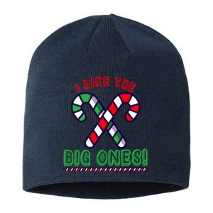 Inappropriate Candy Cane Adult Humor Naughty Wo Christmas Sustainable Beanie