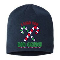 Inappropriate Candy Cane Adult Humor Naughty Wo Christmas Sustainable Beanie