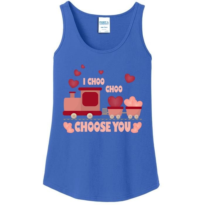 I Choo Choo Choose You Train Valentines Day Gift Ladies Essential Tank