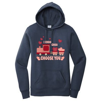 I Choo Choo Choose You Train Valentines Day Gift Women's Pullover Hoodie