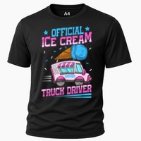 Ice Cream Cone Design For An Ice Cream Truck Driver Cooling Performance Crew T-Shirt